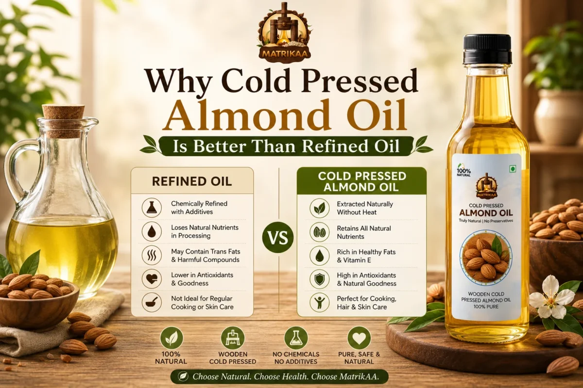 cold pressed almond oil 