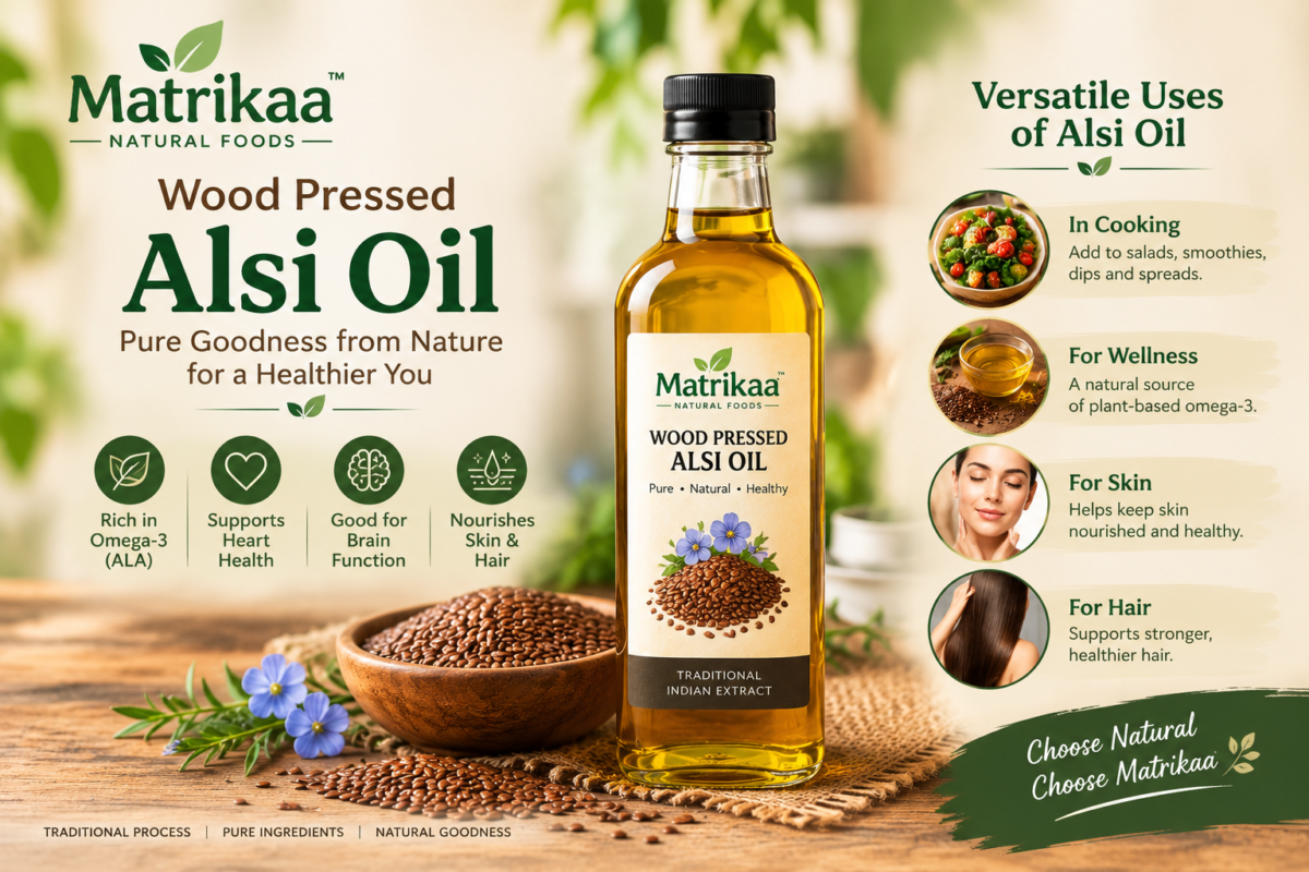 wood pressed alsi oil 
versatile uses of alsi oil 